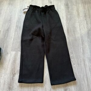 NWT Aritzia The Group Babaton Powell Black High Rise Crop Thick Fleece Pant XS